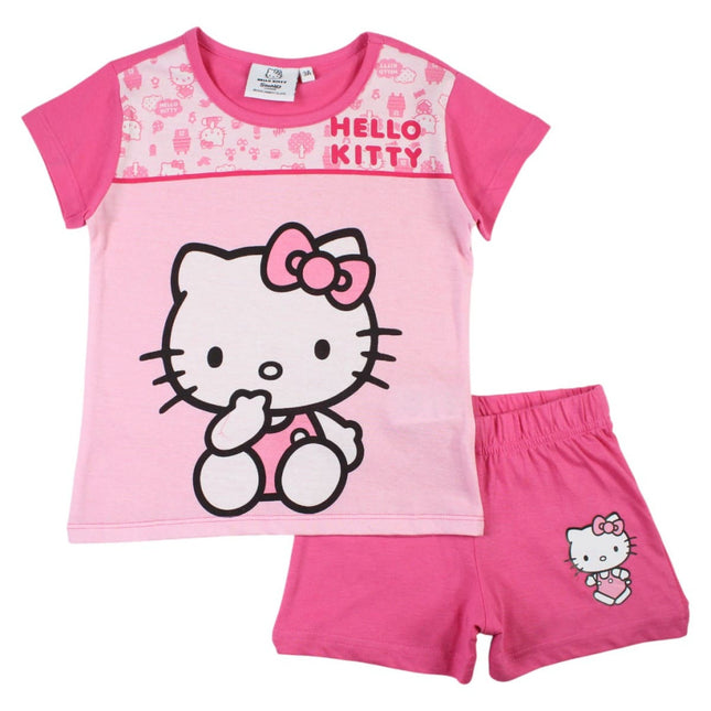 Hello Kitty Cutie gyerek rövid pizsama 3 - 8 év / 98 - 128 cm
