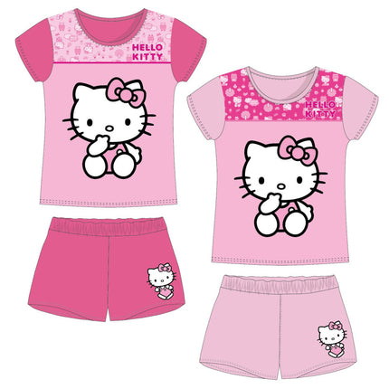 Hello Kitty Cutie gyerek rövid pizsama 3 - 8 év / 98 - 128 cm