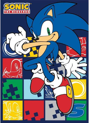 Sonic a sündisznó Blue Blur polár takaró 100x140cm