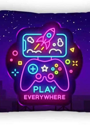 Gamer Neon párnahuzat 40x40 cm