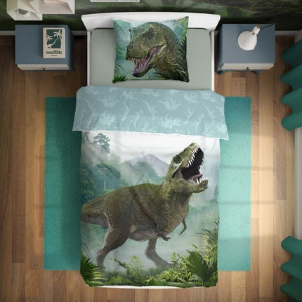 Dinoszaurusz T-Rex Forest ágyneműhuzat 140×200cm, 70×90 cm