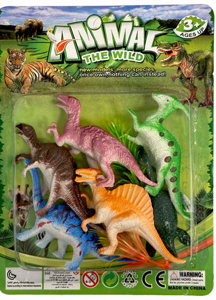 Dinoszaurusz Wild műanyag figura 6 db-os szett dobozban