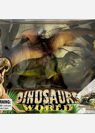 Dinoszaurusz Carnivorous műanyag figura 2db-os szett dobozban