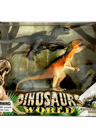 Dinoszaurusz Raptorial műanyag figura 2db-os szett dobozban