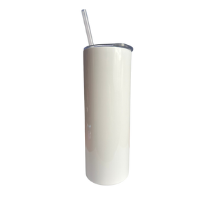 Fehér, 600 ml-es rozsdamentes acél kulacs szublimálható felülettel, SlickCup márka

