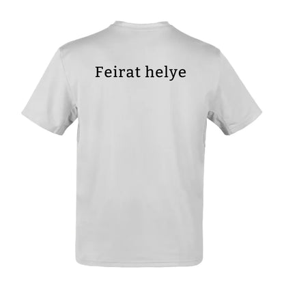 Fehér színű póló rendelhető egyedi mintával,képpel,felirattal,logóval