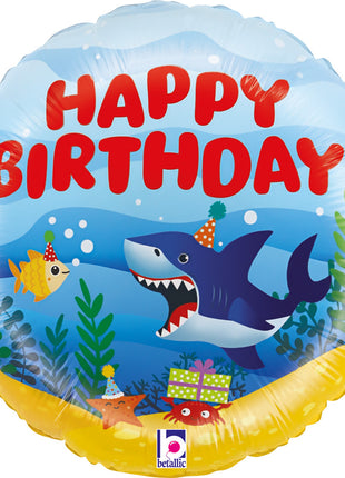 Happy Birthday Ocean mini fólia lufi 19 cm (WP)