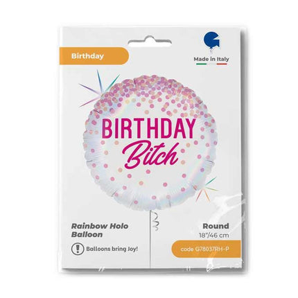 Happy Birthday Bitch fólia lufi 46 cm