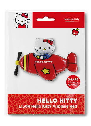 Hello Kitty Airplane Red fólia lufi 76 cm