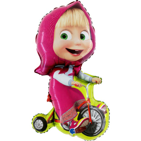 Mása és a medve Biking fólia lufi 99 cm