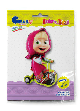 Mása és a medve Biking fólia lufi 99 cm