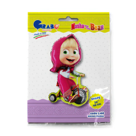 Mása és a medve Biking fólia lufi 99 cm