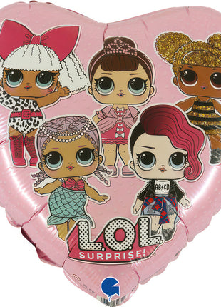 LOL Surprise Pink fólia lufi 46 cm