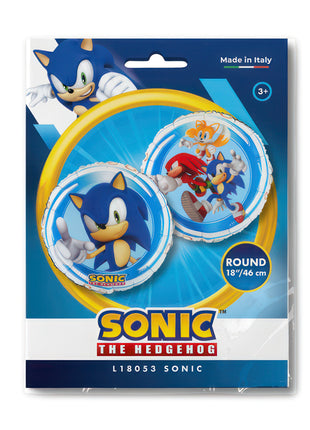 Sonic a sündisznó Trio fólia lufi 46 cm