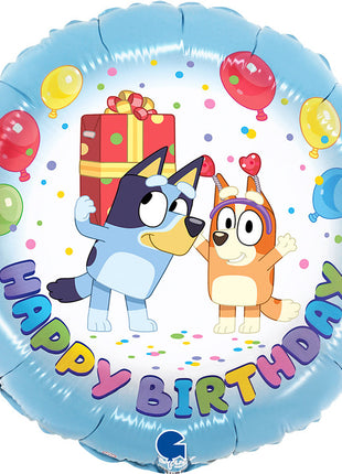 Bluey Party fólia lufi 46 cm