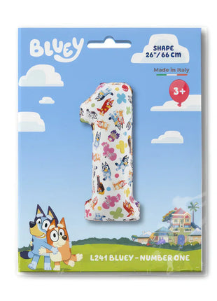 Bluey Friends 1-es szám fólia lufi 66 cm