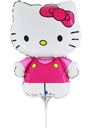 Hello Kitty Fuxia mini fólia lufi 35 cm (WP)