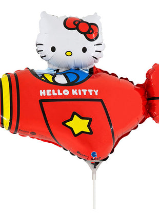 Hello Kitty Airplane Red mini fólia lufi 35 cm (WP)