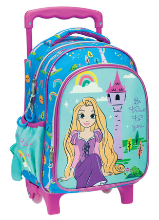 Disney Hercegnők Rapunzel gurulós ovis hátizsák, táska 30 cm