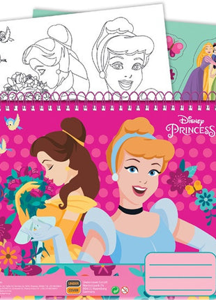 Disney Hercegnők Spring A/4 spirál vázlatfüzet 40 lapos matricával
