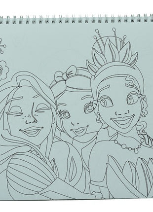 Disney Hercegnők Spring A/4 spirál vázlatfüzet 40 lapos matricával