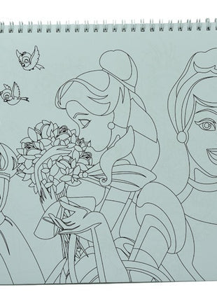 Disney Hercegnők Spring A/4 spirál vázlatfüzet 40 lapos matricával
