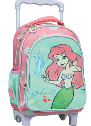 Disney Hercegnők Ariel gurulós ovis hátizsák, táska 30 cm