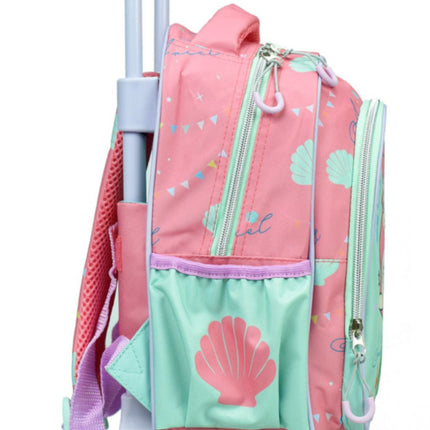 Disney Hercegnők Ariel gurulós ovis hátizsák, táska 30 cm
