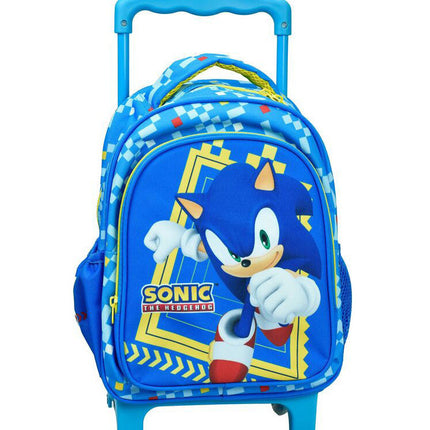 Sonic a sündisznó Rush gurulós ovis hátizsák, táska 30 cm