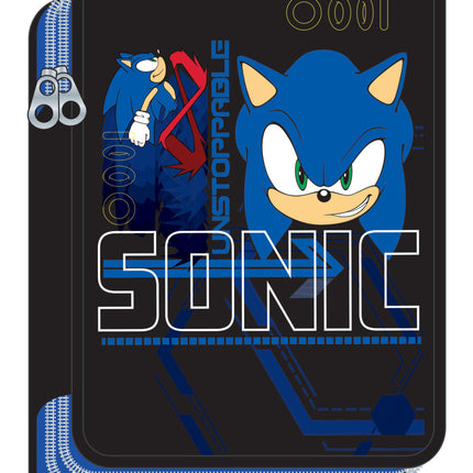 Sonic a sündisznó Go Fast tolltartó töltött 2 emeletes