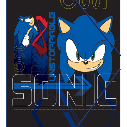 Sonic a sündisznó Go Fast A/4 gumis mappa