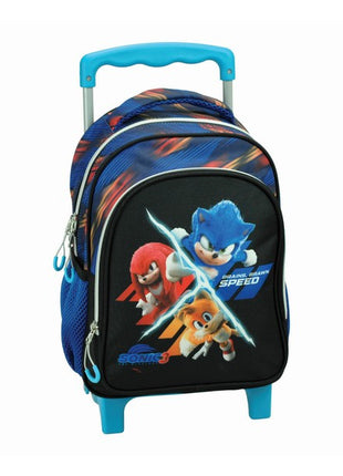 Sonic a sündisznó Brawn gurulós ovis hátizsák, táska 30 cm
