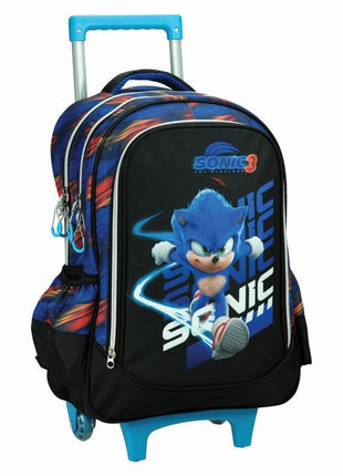 Sonic a sündisznó Brawn gurulós iskolatáska, táska 46 cm