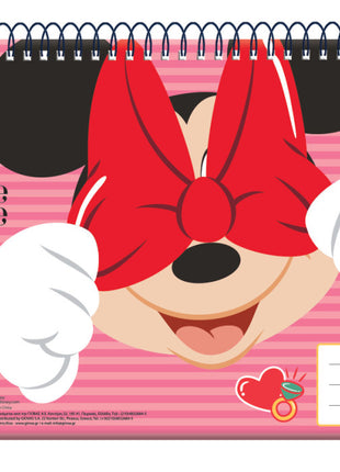 Disney Minnie Wink A/4 spirál vázlatfüzet, 30 lapos