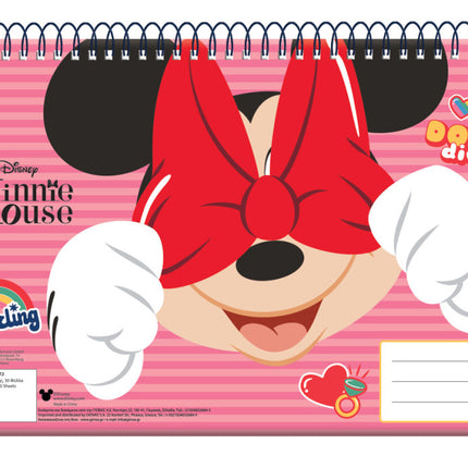 Disney Minnie Wink A/4 spirál vázlatfüzet, 30 lapos