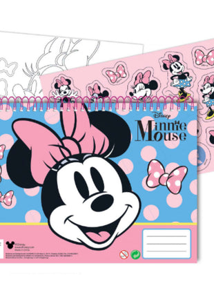 Disney Minnie Joy A/4 spirál vázlatfüzet 40 lapos matricával