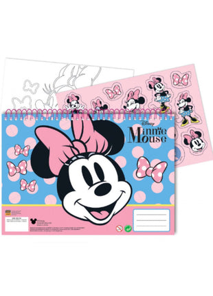 Disney Minnie Joy A/4 spirál vázlatfüzet 40 lapos matricával