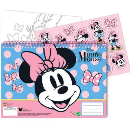 Disney Minnie Joy A/4 spirál vázlatfüzet 40 lapos matricával