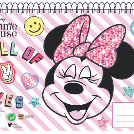 Disney Minnie Smiles A/4 spirál vázlatfüzet 30 lapos