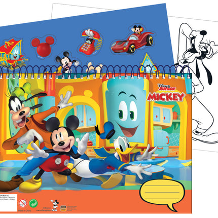 Disney Mickey Fun Times A/4 spirál vázlatfüzet 40 lapos matricával