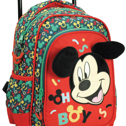 Disney Mickey Oh Boy gurulós ovis hátizsák, táska 30 cm