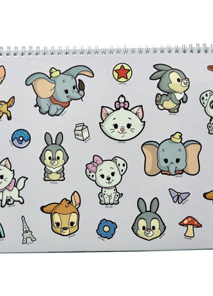 Disney Classics Animals A/4 spirál vázlatfüzet 40 lapos matricával