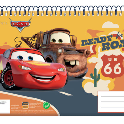 Disney Verdák Road A/4 spirál vázlatfüzet, 30 lapos
