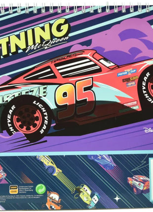 Disney Verdák Lightning A/4 spirál vázlatfüzet, 30 lapos