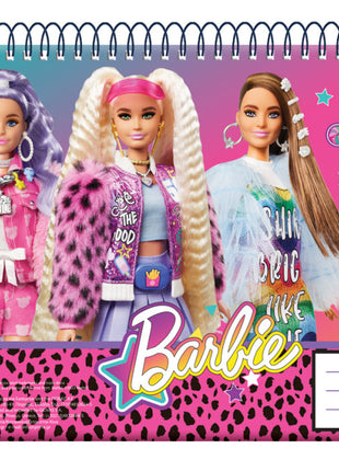 Barbie Extra A/4 spirál vázlatfüzet, 30 lapos