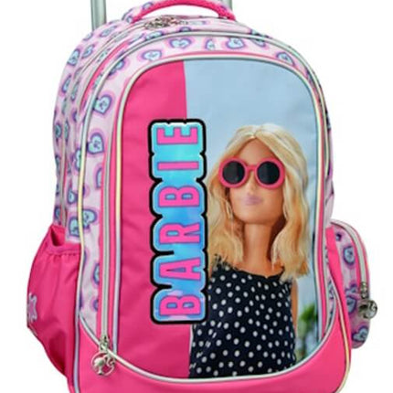 Barbie Summer gurulós iskolatáska, táska 46 cm