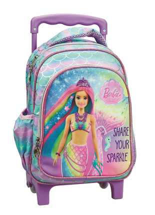 Barbie Sparkle gurulós ovis hátizsák, táska 30 cm