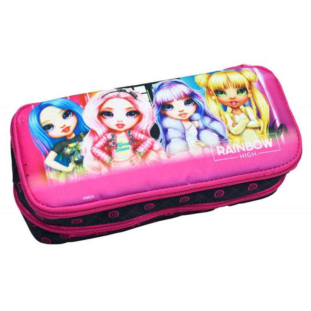 Rainbow High Besties 2 rekeszes tolltartó 26 cm