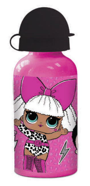 LOL Surprise Pink alumínium kulacs ivókupakkal 400 ml