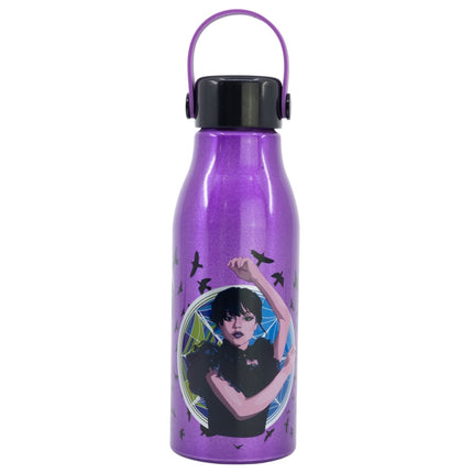 Wednesday Nevermore Flexi alumínium kulacs csavaros kupakkal, akasztóval 760 ml